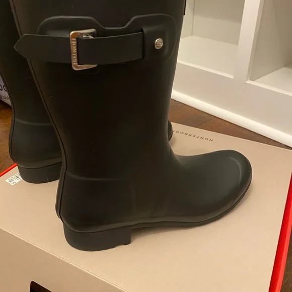 💫Brand New Original Tour Short Hunter Boots- Black💫 - Picture 9 of 14